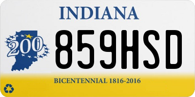 IN license plate 859HSD