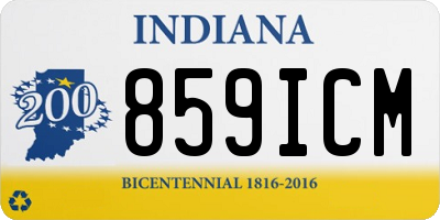 IN license plate 859ICM