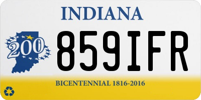 IN license plate 859IFR