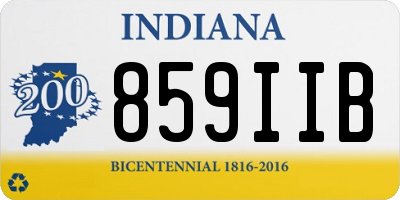 IN license plate 859IIB