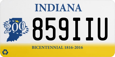 IN license plate 859IIU
