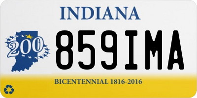IN license plate 859IMA