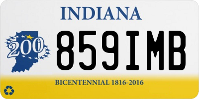IN license plate 859IMB