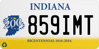 IN license plate 859IMT