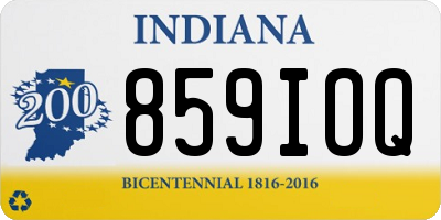 IN license plate 859IOQ