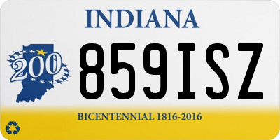 IN license plate 859ISZ