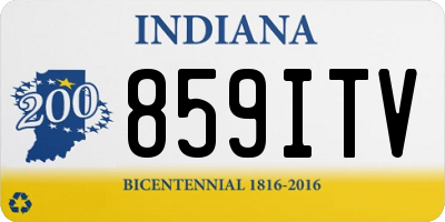 IN license plate 859ITV