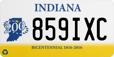 IN license plate 859IXC