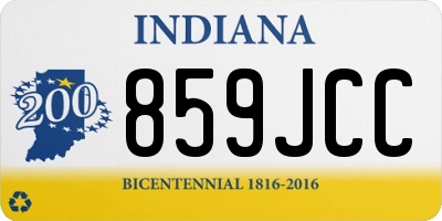 IN license plate 859JCC