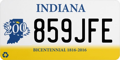 IN license plate 859JFE
