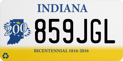 IN license plate 859JGL