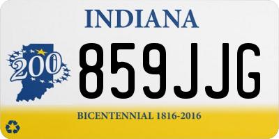 IN license plate 859JJG