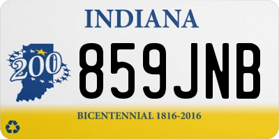 IN license plate 859JNB