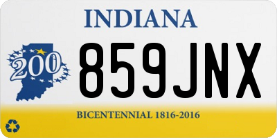 IN license plate 859JNX
