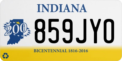 IN license plate 859JYO
