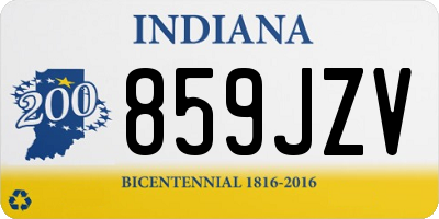 IN license plate 859JZV