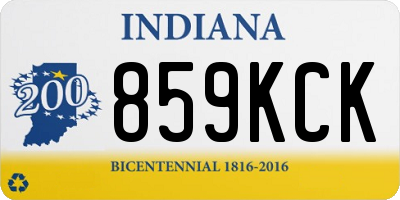 IN license plate 859KCK