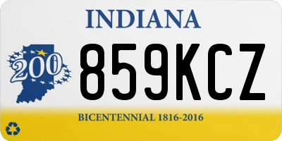 IN license plate 859KCZ