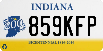 IN license plate 859KFP