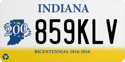 IN license plate 859KLV