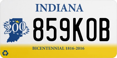 IN license plate 859KOB