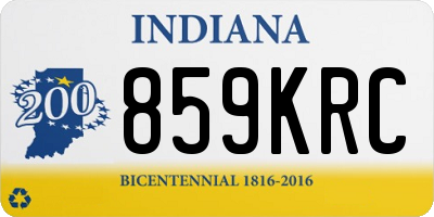 IN license plate 859KRC