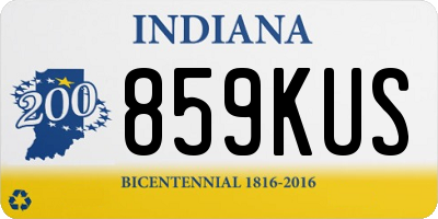 IN license plate 859KUS