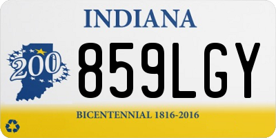 IN license plate 859LGY