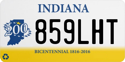 IN license plate 859LHT