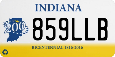 IN license plate 859LLB