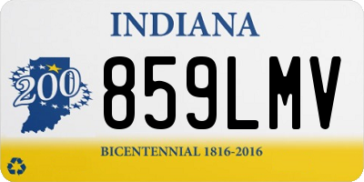 IN license plate 859LMV
