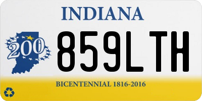 IN license plate 859LTH