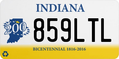 IN license plate 859LTL