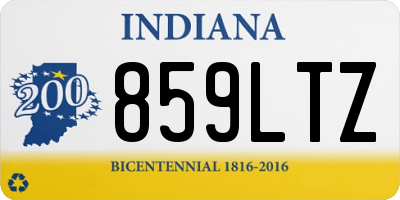 IN license plate 859LTZ