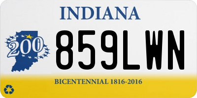 IN license plate 859LWN