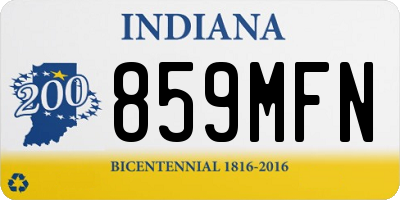 IN license plate 859MFN
