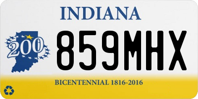 IN license plate 859MHX