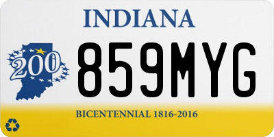 IN license plate 859MYG