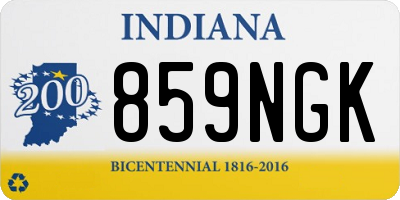 IN license plate 859NGK