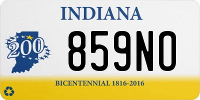 IN license plate 859NO