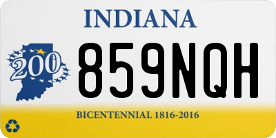 IN license plate 859NQH