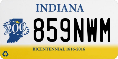 IN license plate 859NWM