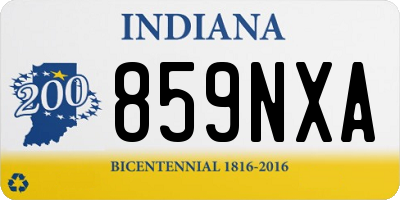 IN license plate 859NXA