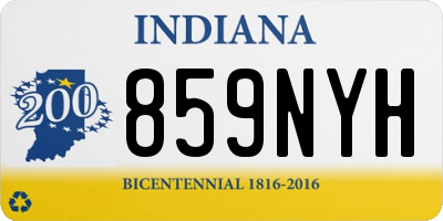 IN license plate 859NYH