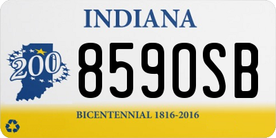 IN license plate 859OSB