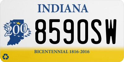 IN license plate 859OSW
