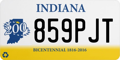 IN license plate 859PJT