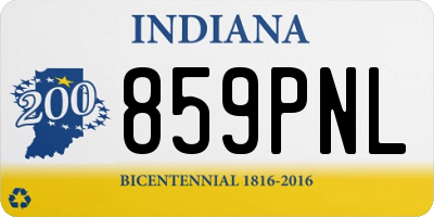 IN license plate 859PNL