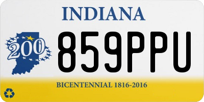IN license plate 859PPU