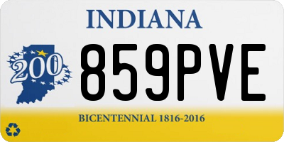 IN license plate 859PVE